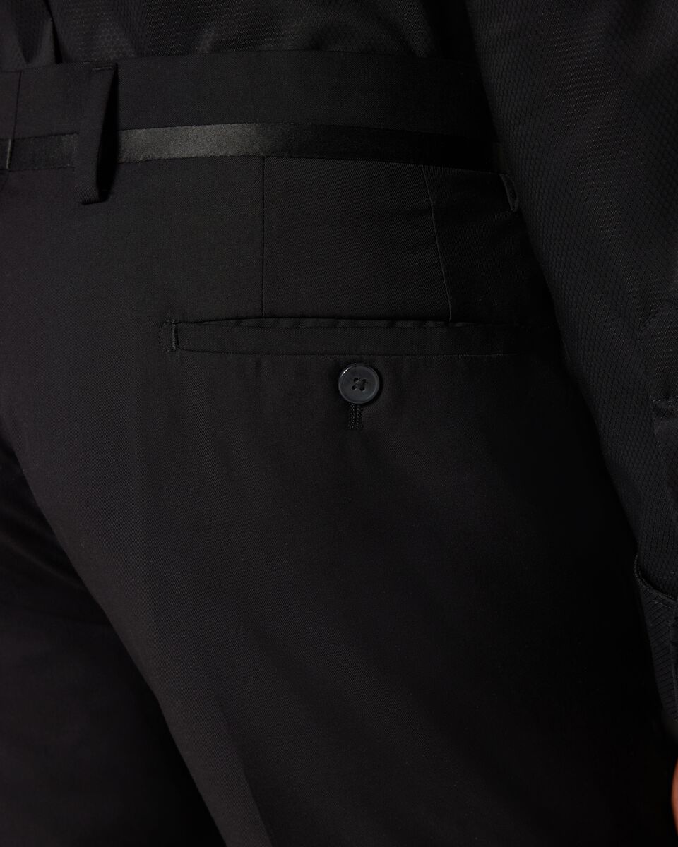 Slim Fit Tuxedo Pant, Black Chintz, hi-res